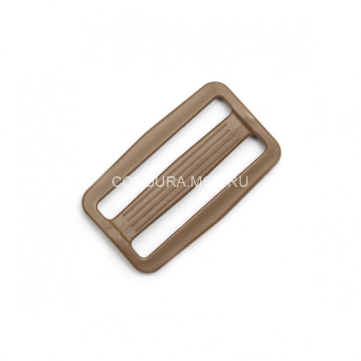 Пряжка регулятор двухщелевая COYOTE BROWN, ацеталь, 50 мм MIL-SPEC, пр-во США, G.S.I