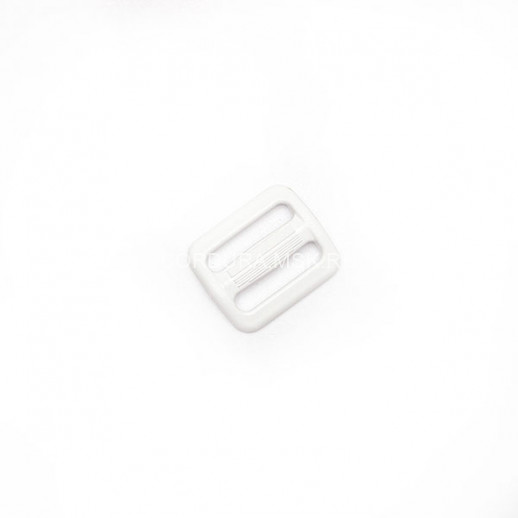 Пряжка двухщелевая 25 мм Белый Апри