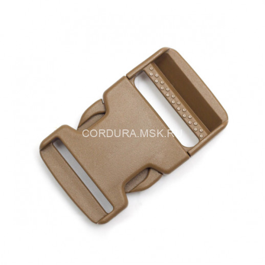 Пряжка фастекс COYOTE BROWN, ацеталь, 38 мм, MIL-SPEC, пр-во США, G.S.I