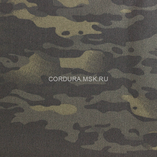 Ткань кордура 500D Multicam Black ПУ ИК Реплика