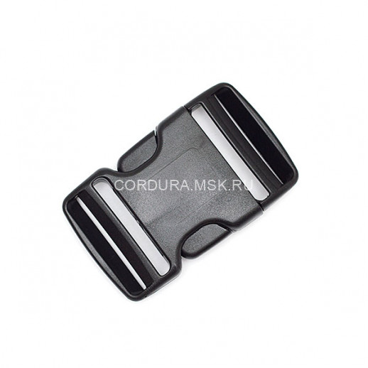 Пряжка фастекс 40 мм Чёрный Апри с двойной регулировкой
