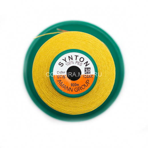 Нитки SYNTON №30 0118 Жёлтый 900 метров