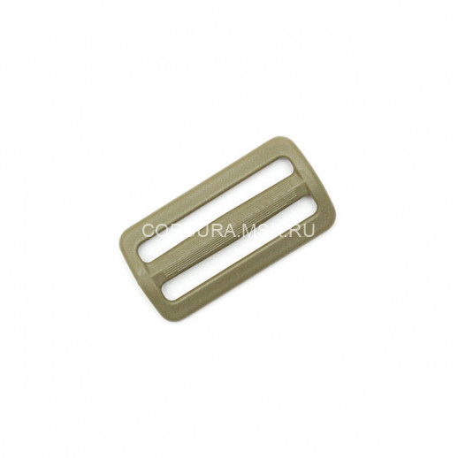 Пряжка двухщелевая 50 мм ХАКИ пластик АПРИ 