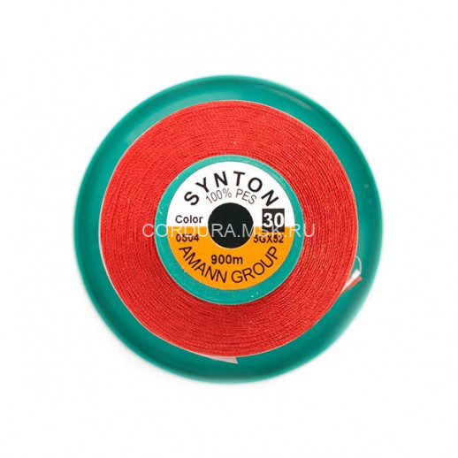 Нитки  SYNTON №30 0504 Красный 900 метров