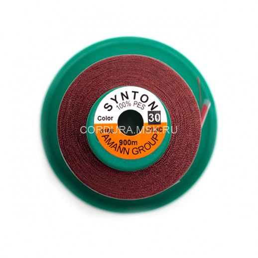 Нитки SYNTON №30 0166 Бурый 900 метров 