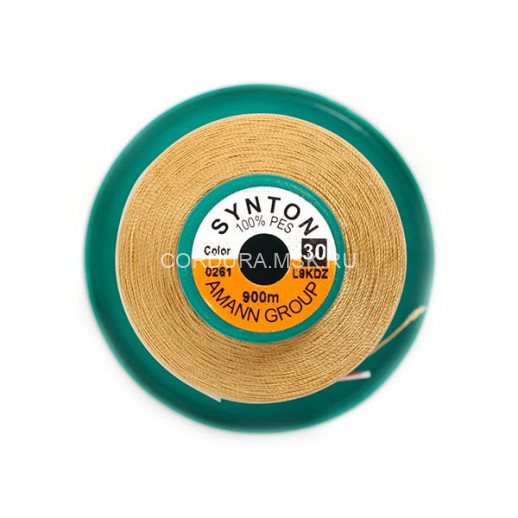 Нитки SYNTON №30 0261 Орех 900 метров
