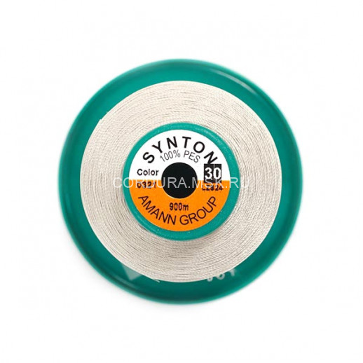 Нитки SYNTON №30 0321 Кремово-серый 900 метров