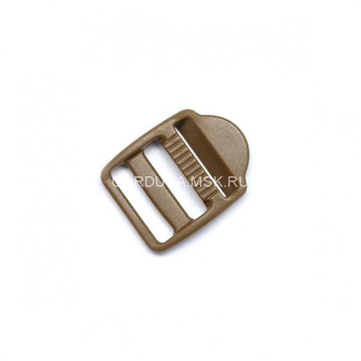 Пряжка регулировочная трехщелевая 25 мм Койот браун Апри