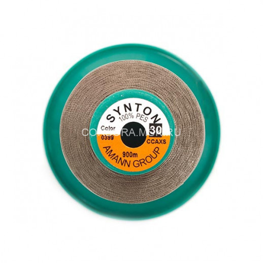 Нитки SYNTON №30 0399 Тёмно-серо-коричневый 900 метров
