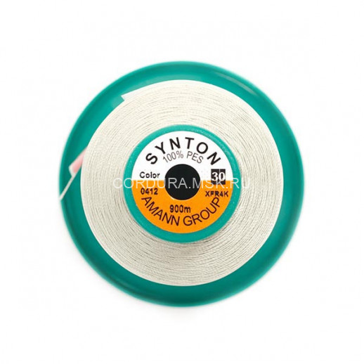 Нитки SYNTON №30 0412 Жемчужно-серый 900 метров