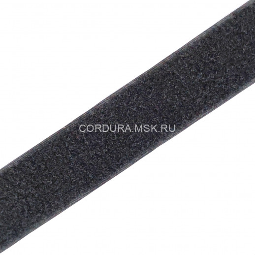 Липучка 38 мм премиум Чёрный петля