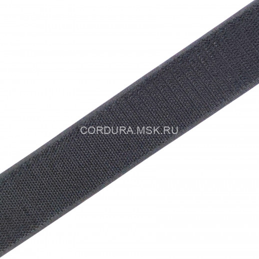 Липучка 38 мм премиум Чёрный крючок