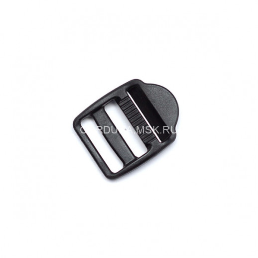 Пряжка регулировочная трехщелевая 25 мм Чёрный Апри