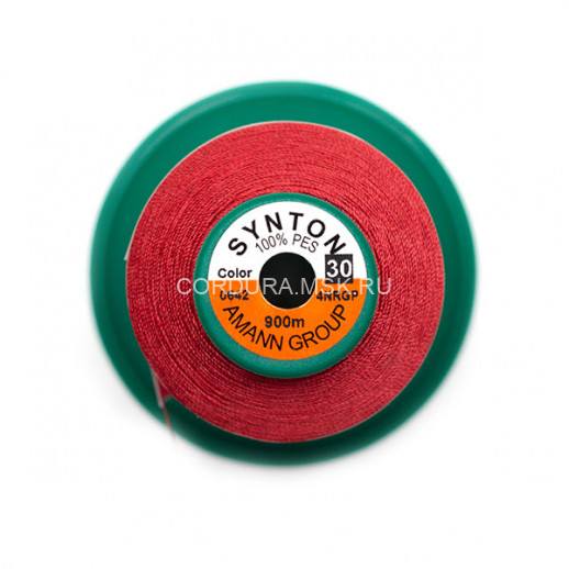 Нитки SYNTON №30 0642 Красный 900 метров