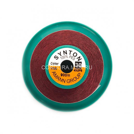 Нитки SYNTON №30 0788 Бордовый 900 метров