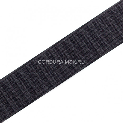 Липучка 38 мм черная, крючок