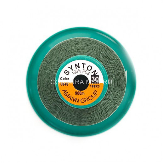 Нитки SYNTON №30 0846 Тёмно-зелёный 900 метров