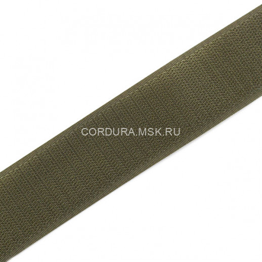 Липучка 38 мм олива крючок 