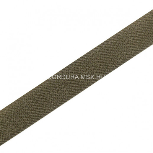 Липучка 25 мм олива крючок