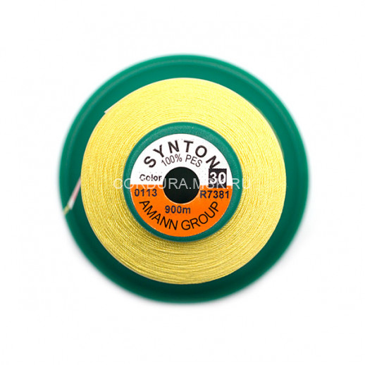 Нитки Synton №30 0113 Желтый 900 метров