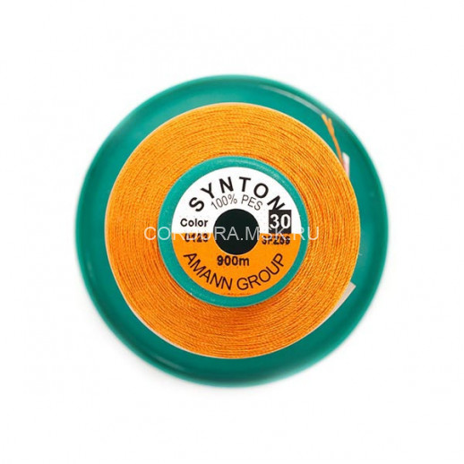Нитки SYNTON №30 0123 Оранжевый 900 метров