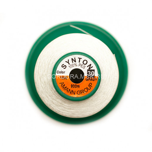 Нитки SYNTON №30 1000 Молочный 900 метров