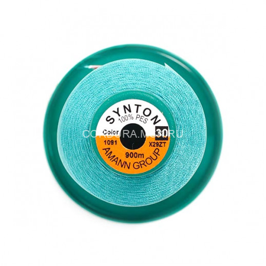 Нитки SYNTON №30 1091 Бирюзовый 900 метров