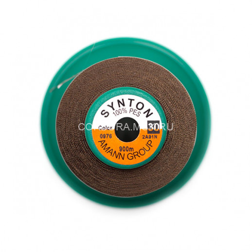 Нитки SYNTON №30 0976 Шоколад 900 метров