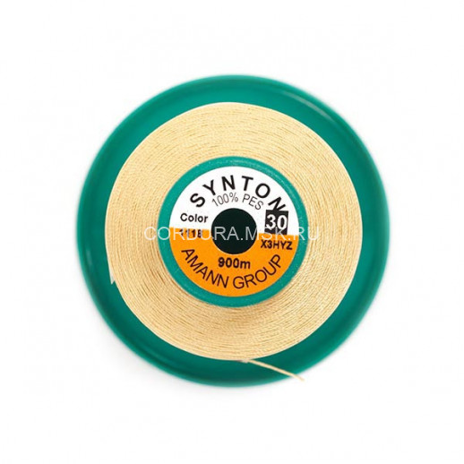 Нитки SYNTON №30 1118 Ярко-бежевый 900 метров