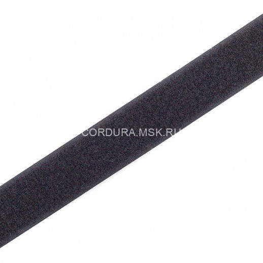 Липучка 25 мм черный петля