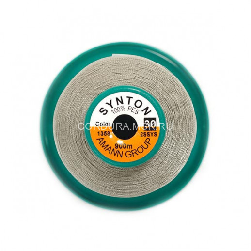 Нитки SYNTON №30 1358 Серебряный 900 метров