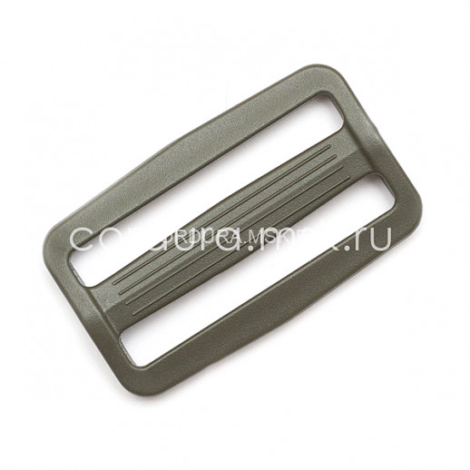 Пряжка регулятор двухщелевая RANGER GREEN, ацеталь, 50 мм MIL-SPEC, пр-во США, G.S.I