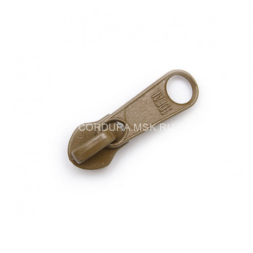 Замок с язычком Coyote brown для застежки молния IDEAL #9