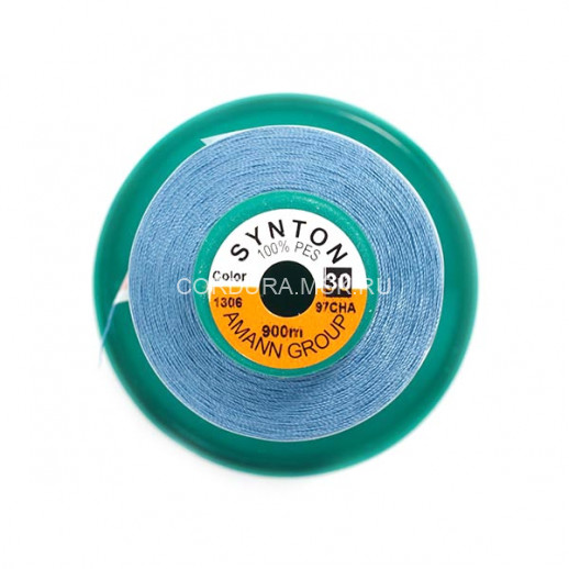 Нитки SYNTON №30 1306 Тёмно-голубой 900 метров