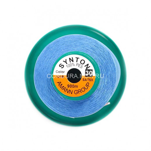 Нитки SYNTON №30 1318 Сине-голубой 900 метров